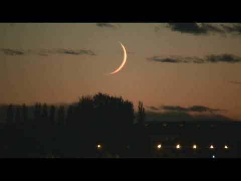 Lenyugv&amp;oacute; holdsarl&amp;oacute; (Waxing Crescent Moon time lapse) Fony&amp;oacute;d 15/11/2023