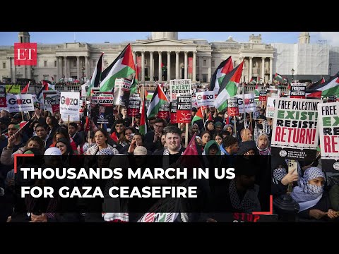 US Pro-Palestine Rally: Thousands of protesters call for ceasefire in Gaza amid Israel-Hamas war