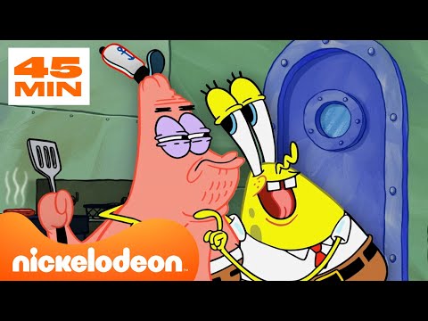 Bob Esponja | Todos os funcion&aacute;rios do SIRI CASCUDO ao longo dos tempos 🍔 | Nickelodeon