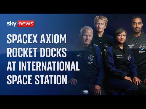 SpaceX Axiom mission docks at international space station