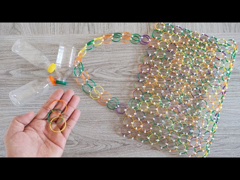 MAKING HANDBAG FROM PLASTIC BOTTLE CAP | The Most Amazing Handmade Plastic Craft | DIY Arts &amp; Crafts