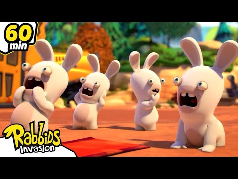 1H RABBIDS INVASION | Panic at the Rabbids! | Animaj Kids