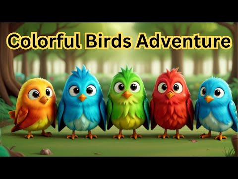 Colorful Birds Adventure| English story for kids