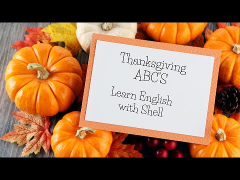 Learn English. Thanksgiving ABC. Initial sounds 