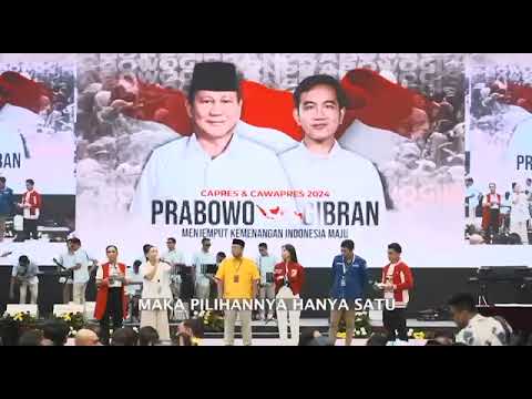 Capres Prabowo &amp; Cawapres Gibran Rakabuming Raka. Pemilu 2024. 