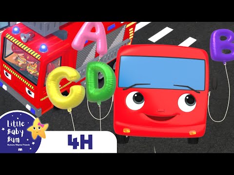 ABC Bus Go Round And Round | FOUR HOURS of Little Baby Bum Nursery Rhymes and Songs