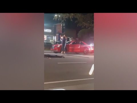 Police chase suspect switches cars mid-pursuit