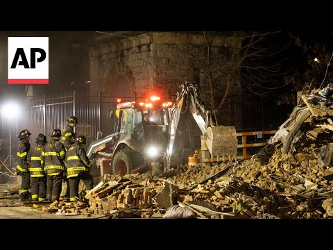 Bronx apartment collapse: Firefighters search for anyone trapped in New York