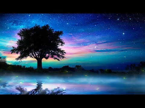 Relaxing Sleep Music + Night Nature Sounds 🎵 Soft Crickets, Calming Piano