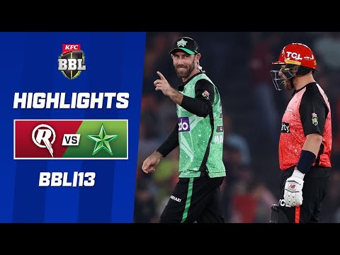 Melbourne Renegades v Melbourne Stars | BBL|13