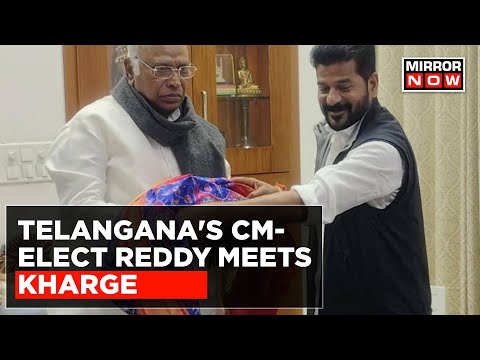 Telangana's Chief Minister-Elect Revanth Reddy Meets Congress President Mallikarjun Kharge |Top News