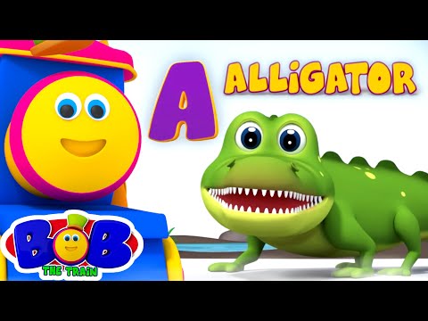 Animals ABC Song | Preschool Learning Videos | Children's Music | Nursery Rhymes - Bob The Train