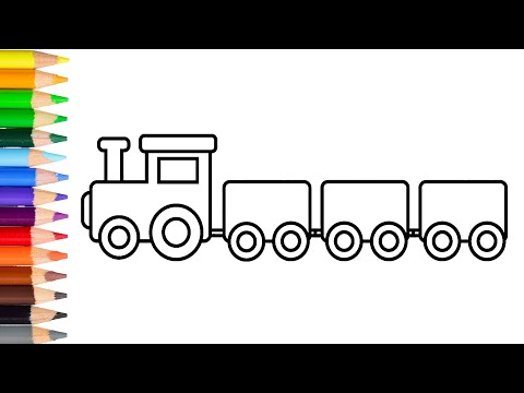 How to Draw a Toy  Train Learn Drawing Toy Train Step by Step