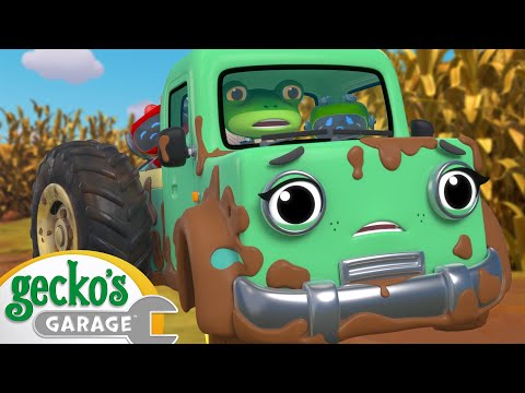 Muddy Maze Mission | Gecko's Garage | Trucks For Children | Cartoons For Kids