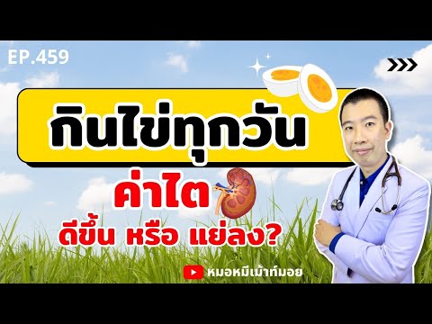 กินไข่ทุกวัน ค่าไตจะดีขึ้นหรือแย่ลง | เม้าท์กับหมอหมี EP.459