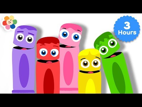 Learn Colors for Babies | Color Crew 3 Hours Compilation | Educational Learning Videos for Toddlers