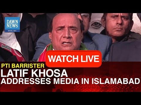 PTI Lawyer Latif Khosa Addresses Media In Islamabad | Dawn News English