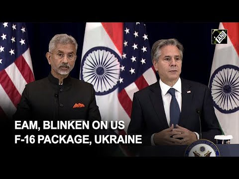 Jaishankar &amp; Blinken respond to ANI questions on Ukraine conflict, Taiwan situation, US F-16 package