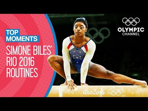 Simone&nbsp;Biles' Rio 2016 individual all-around Final routines | Top Moments