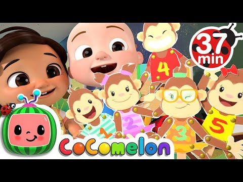 Five Little Monkeys Jumping on the Bed + More Nursery Rhymes &amp; Kids Songs - CoComelon