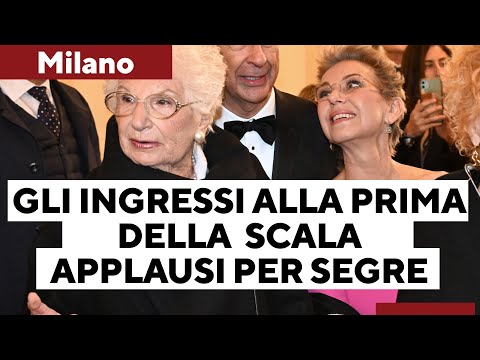 Prima della Scala, Fontana scherza: &quot;Io non ho litigato con nessuno...&quot;. Lungo applauso per Segre