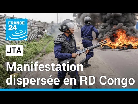 Journal de l'Afrique : la police anti-&eacute;meute disperse une manifestation de l'opposition en RDC