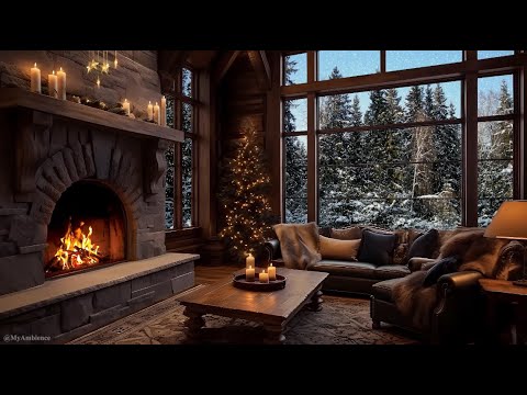 🔥 Unveiling the Serene Beauty of Winter's Cozy Fireside - Fireplace sound ASMR