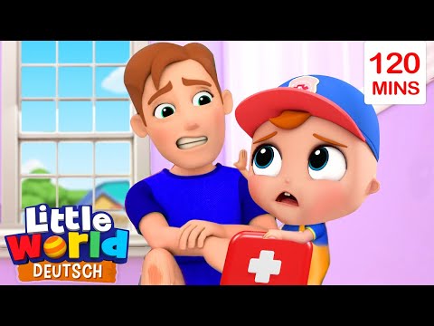 Papa hat sich wehgetan | Kinderlieder f&uuml;r Kleinkinder | Little World Deutsch