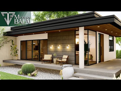 MODERN SMALL HOUSE DESIGN IDEA 2-BEDROOM 6X11 METERS | MODERN BALAI