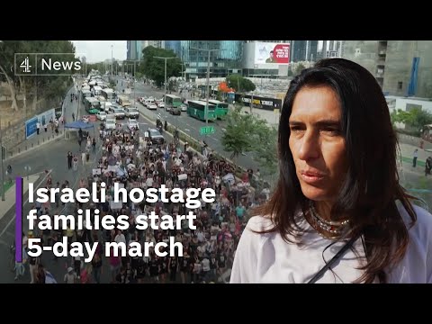 &amp;lsquo;We have no strength left&amp;rsquo; - families of Israeli hostages march from Tel Aviv to Jerusalem