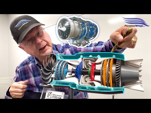 How Jet Engines Work &mdash; Cirrus Vision Jet Engine | Williams International FJ33-5A Fanjet Engine