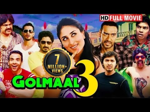 अजय देवगन और करीना कपूर की बेस्ट कॉमेडी मूवी - Golmaal 3 - Ajay, Kareena , Johny - Full Comedy Movie