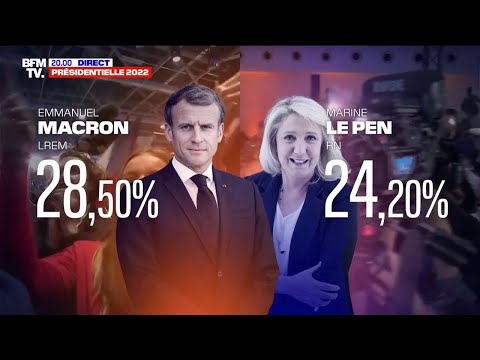 🔴 Emmanuel Macron et Marine Le Pen s'affronteront au second tour de l'&eacute;lection pr&eacute;sidentielle