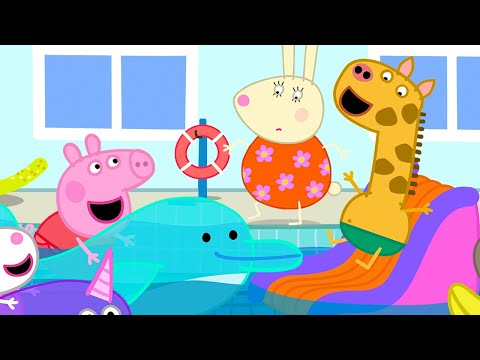Inflatables Fun At The Indoor Swimming Pool! 🐬 | Peppa Pig Official Full Episodes
