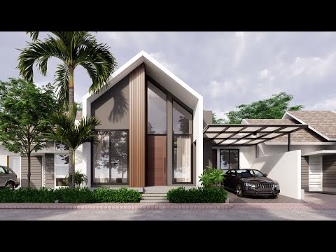 Sketchup House Design 16 (11x9 meter)+ Enscape 3.0 Realtime Rendering