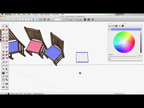 SketchUp Skill Builder: Applying Materials to Components