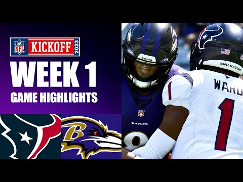 Texans vs. Ravens Week 1 | Madden 24 Simulation Highlights