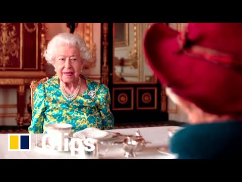 Queen Elizabeth joins Paddington Bear for tea to celebrate her Platinum Jubilee