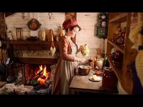 Dinner 200 years ago |1807 Mac n' Cheese| Historical ASMR Cooking