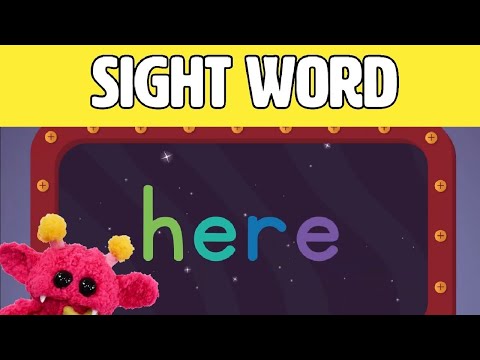 HERE - Let's Learn the Sight Word HERE with Hubble the Alien! | Nimalz Kidz! Songs and Fun!