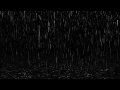 10 HOURS Gentle Rain By the Window  | Gentle rain  Black screen rain to sleep, study