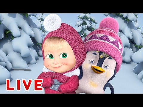 Masha und der B&auml;r -  Zeichentrickfilme &uuml;ber den Winter ⛄ Alle Folgen nacheinander.🎬