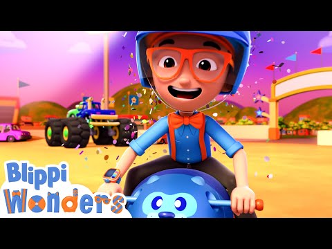 Monster Truck  🟣 BLIPPI WONDERS 🟣 Super Kids Cartoons &amp; Songs | MOONBUG KIDS - Superheroes