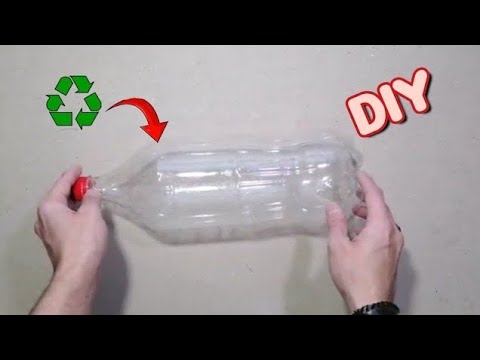 Great Recycling Idea from Plastic Bottles (Making a Candy Bowl from a Pet Bottle) - DIY