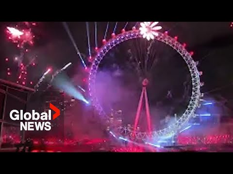 New Year&rsquo;s 2024: London Eye lit up as city puts on huge fireworks display