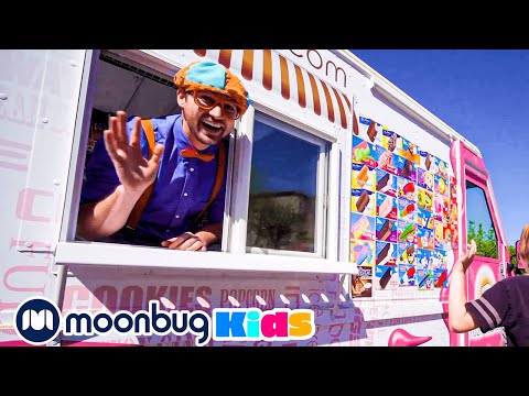 Blippi Explores an Ice Cream Truck | Blippi | Kids Songs | Moonbug Kids