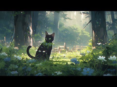 Lofi With My Cat || Drizzle &amp; Cat 🐱 🌧️Chill/Sleep/Healing  [ Lofi Mix - Lofi Songs ]