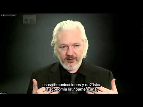 Julian Assange, en videoconferencia. (con subt&iacute;tulos)