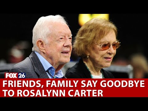 Friends, family say goodbye to Rosalynn Carter