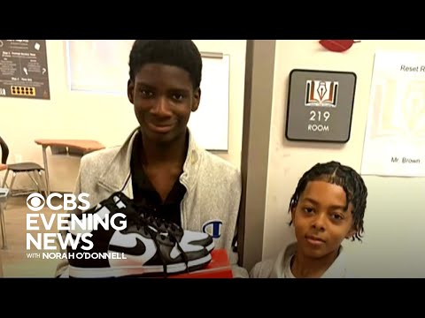 12-year-old boy buys bullied classmate brand new sneakers